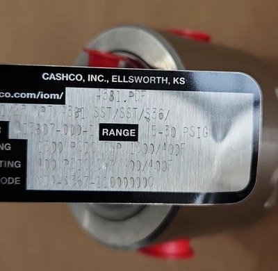 New | in-Stock CASHCO MB4-A367-11000000C Valves/Fittings Indiana US | J&J Industrial Supply #512948