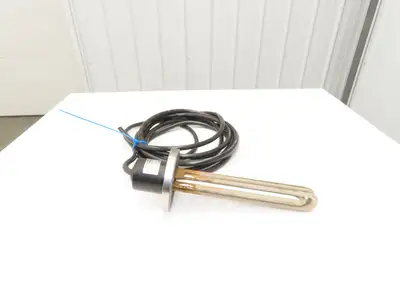 Nippon Stainless Immersion Tank Heater Element 5Kw 200V 3PH 12" Tubes 5" Flange