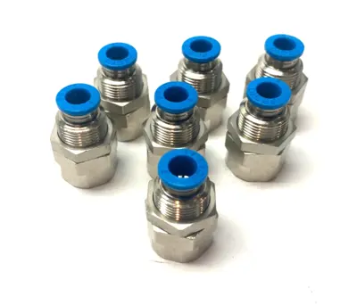 USED FESTO BULKHEAD PUSH-IN FITTING G1/4" X 6MM TUBE