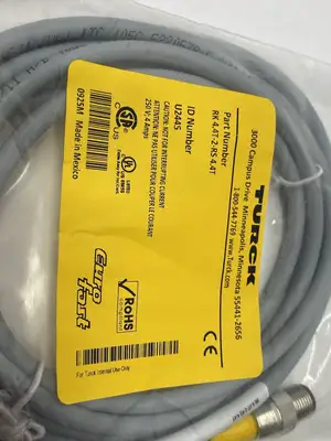 NEW TURCK EUROFAST SENSOR/ACTUATOR EXTENSION CABLE U2445