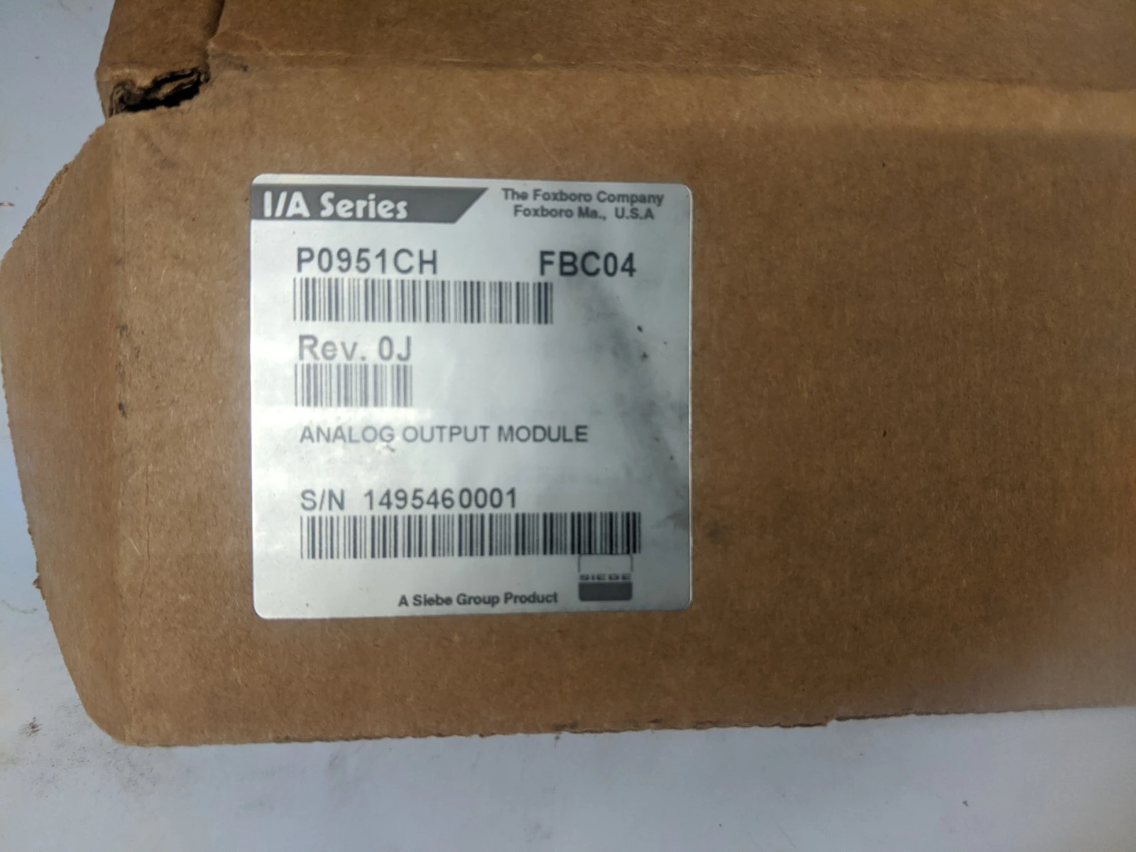 Foxboro P0951CH