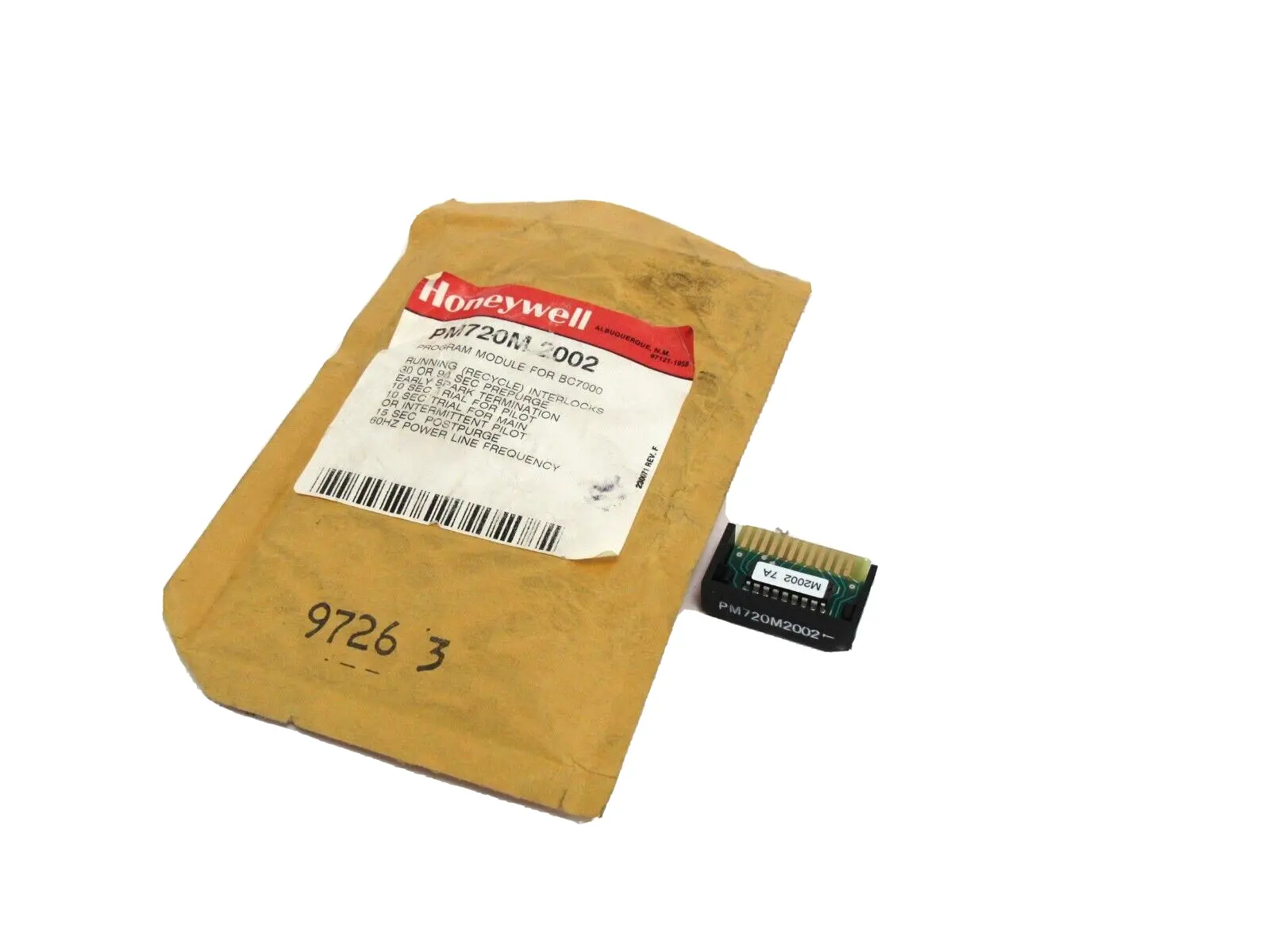 NEW HONEYWELL PM720M2002 PROGRAM MODULE FOR BC7000