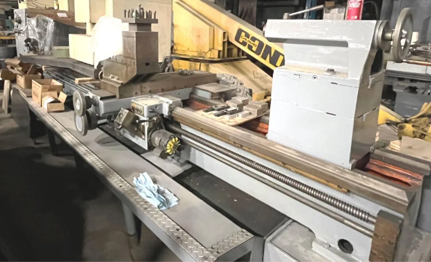 52" X 200" EDELSTAAL HEAVY DUTY ENGINE LATHE