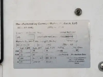 USED 2017 GENERAC MMG45FHKCAN6