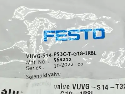 VUVG-S14-P53C-T-G18-1R8L | Festo  Pneumatic Solenoid Valve 564212 - New