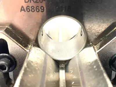 Used MAHR DIMENSIONAIR 2-JET AIR RING GAUGE W/ GUIDE CHUTES & BASE PLATE Air Gages Michigan US | Maverick Industrial Sales #1123062