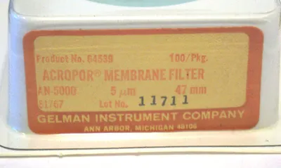 11 NEW GELMAN 64539 ACROPOR MEMBRANE FILTERS AN-5000 (11 PACKS OF 100)