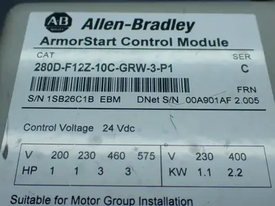 USED ALLENBRADLEY 280DFN10R