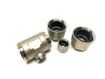 USED CHAMPION INFINITY QUICK-LOCK ALUMINUM OUTLET TEE UNION FITTING 40MM X 20MM