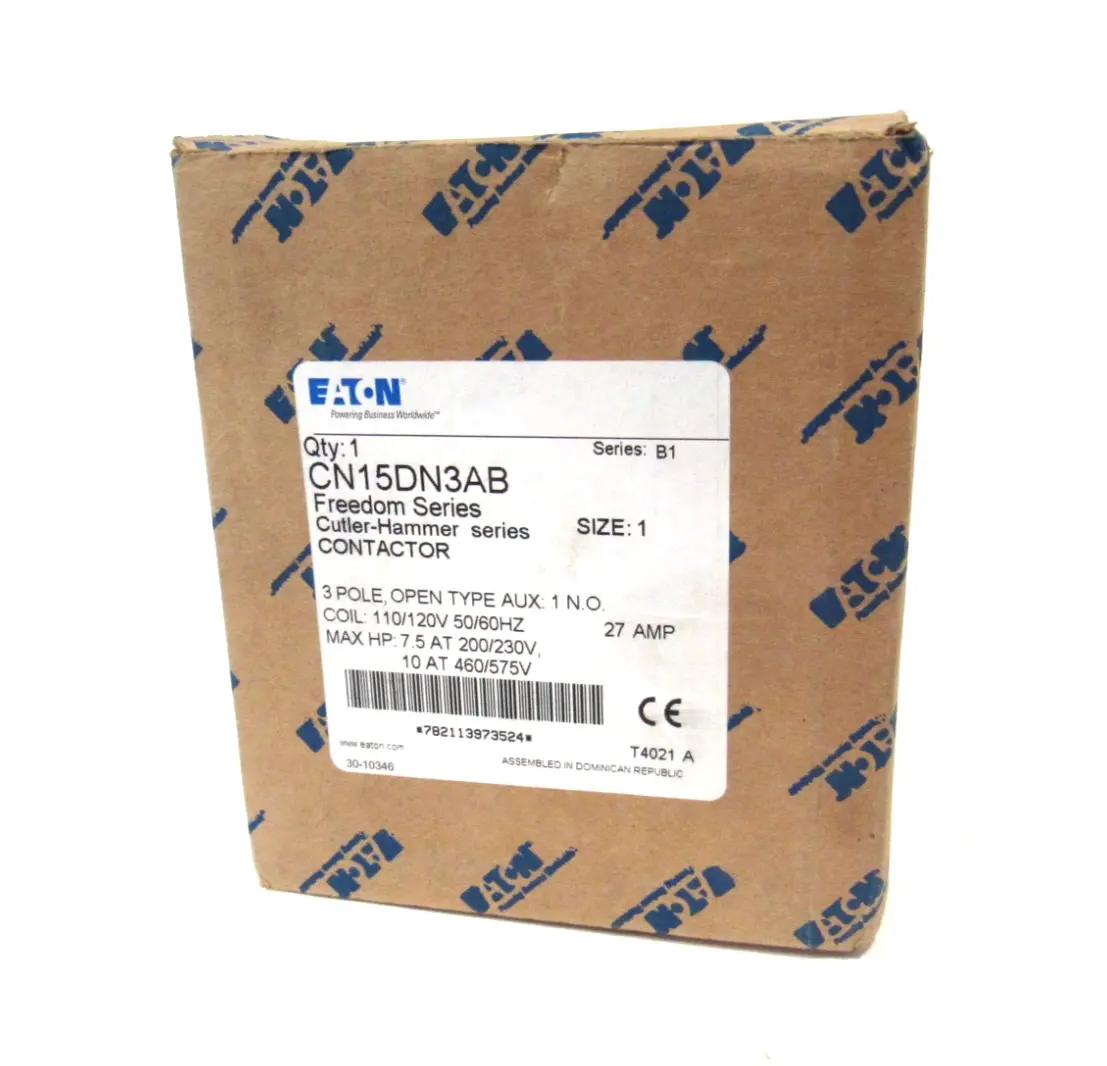 NEW EATON CN15DN3AB CONTACTOR SIZE 1 SER.B1