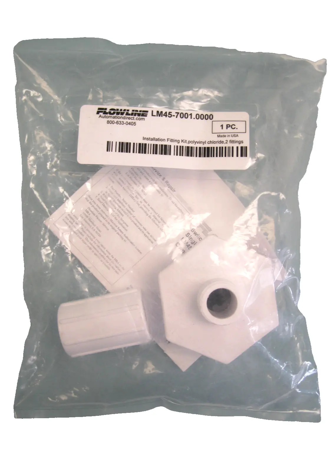 Automation Direct Flowline LM45-7001.0000 Fitting Kit for Level Switch NEW G8