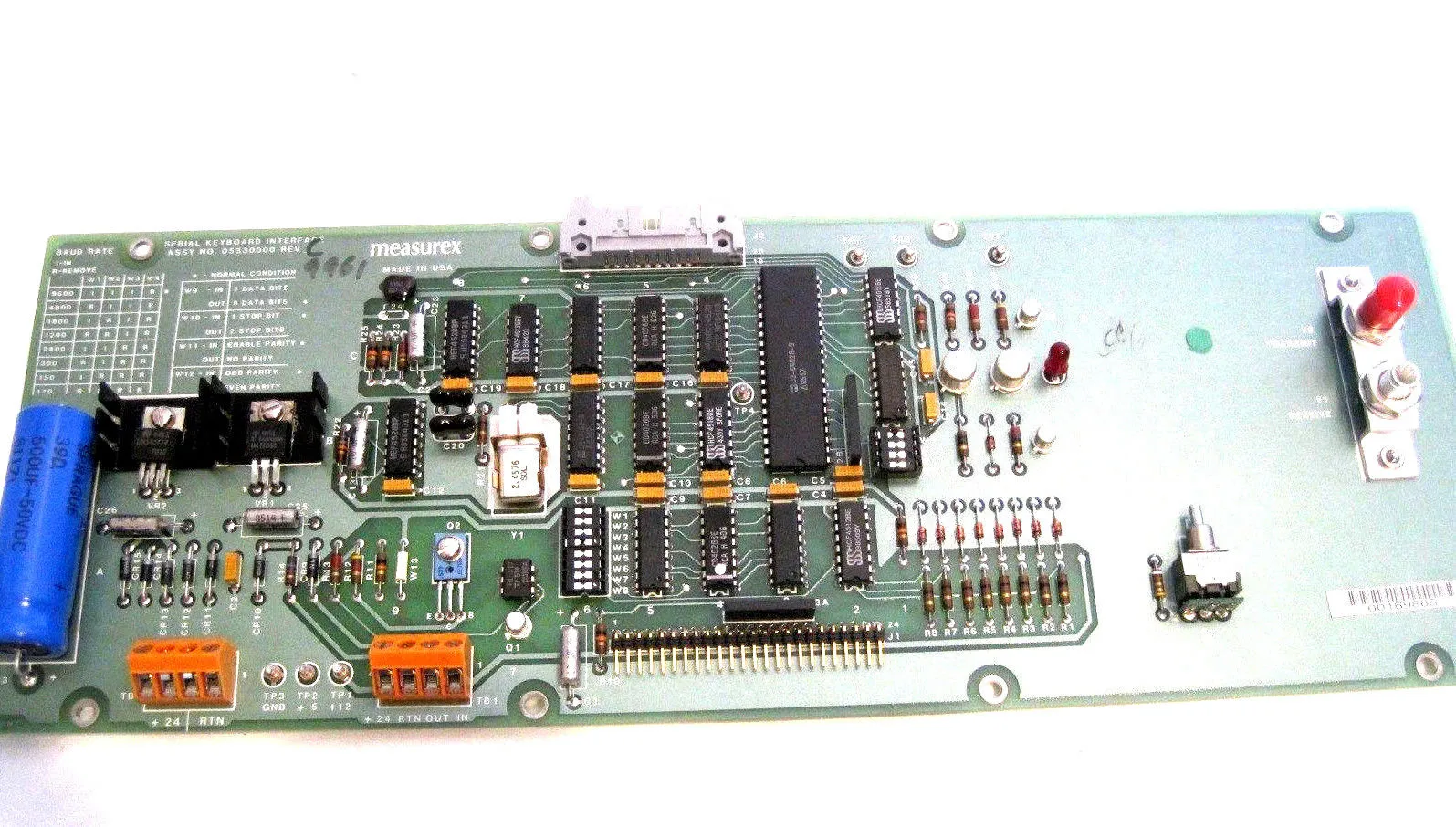 MEASUREX 053300-00 PC BOARD KEYBOARD INTERFACE 05330000