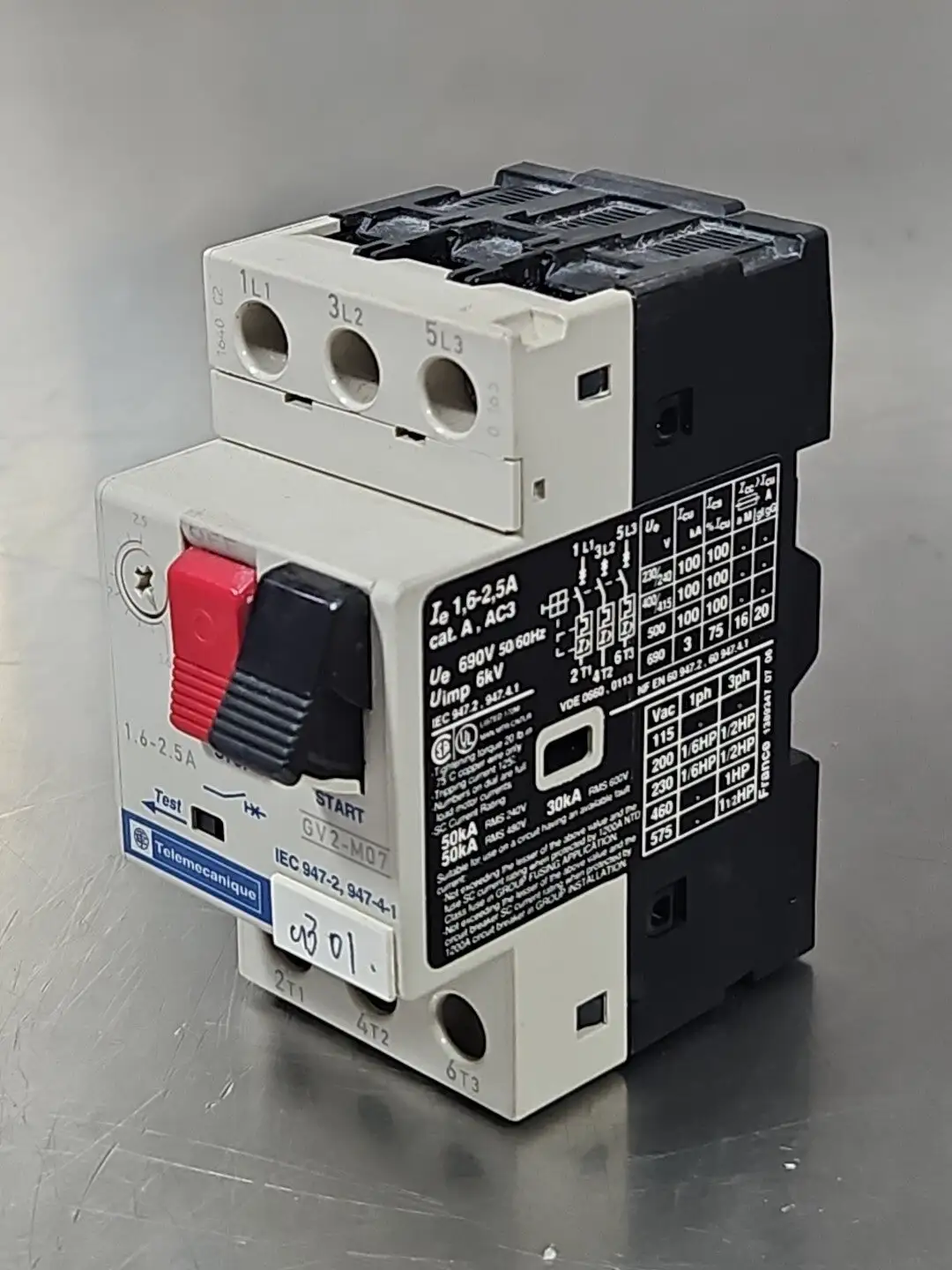 Telemecanique GV2-M07 Motor Circuit Breaker Loc4D4