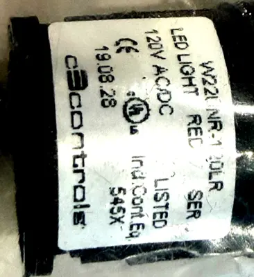 NEW LOT OF 4 C3 CONTROLS W22UNR-120LR-WLC PILOT LIGHT W22UNR120LRW