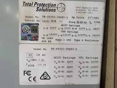 USED TOTAL PROTECTION SOLUTIONS TK-ST300-3Y480-L
