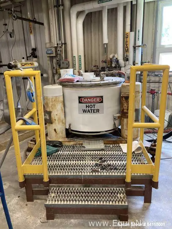 Used Tolhurst 30” Basket Centrifuge | Top Unload | 0–1000 RPM | Stainless Steel