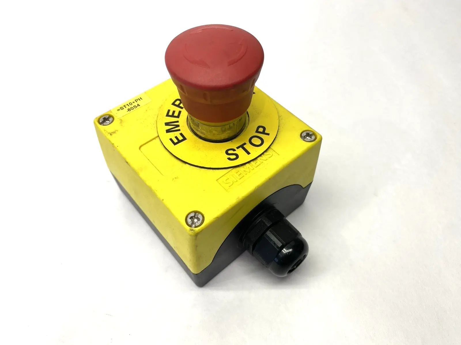 USED SIEMENS SIRIUS ACT PLASTIC EMERGENCY STOP ASSEMBLY