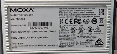 MOXA EDS-308 Ethernet Switch Input Module Connector PLC (531)