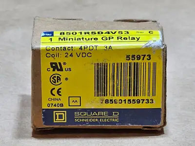 New | in-Stock SQUARE D 8501RSD4V53 Misc Electrical & Power Parts British Columbia CA | Lenmark #1439201