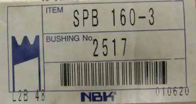 NEW NBK SPB160-3 PULLEY 3 GROOVE 2517