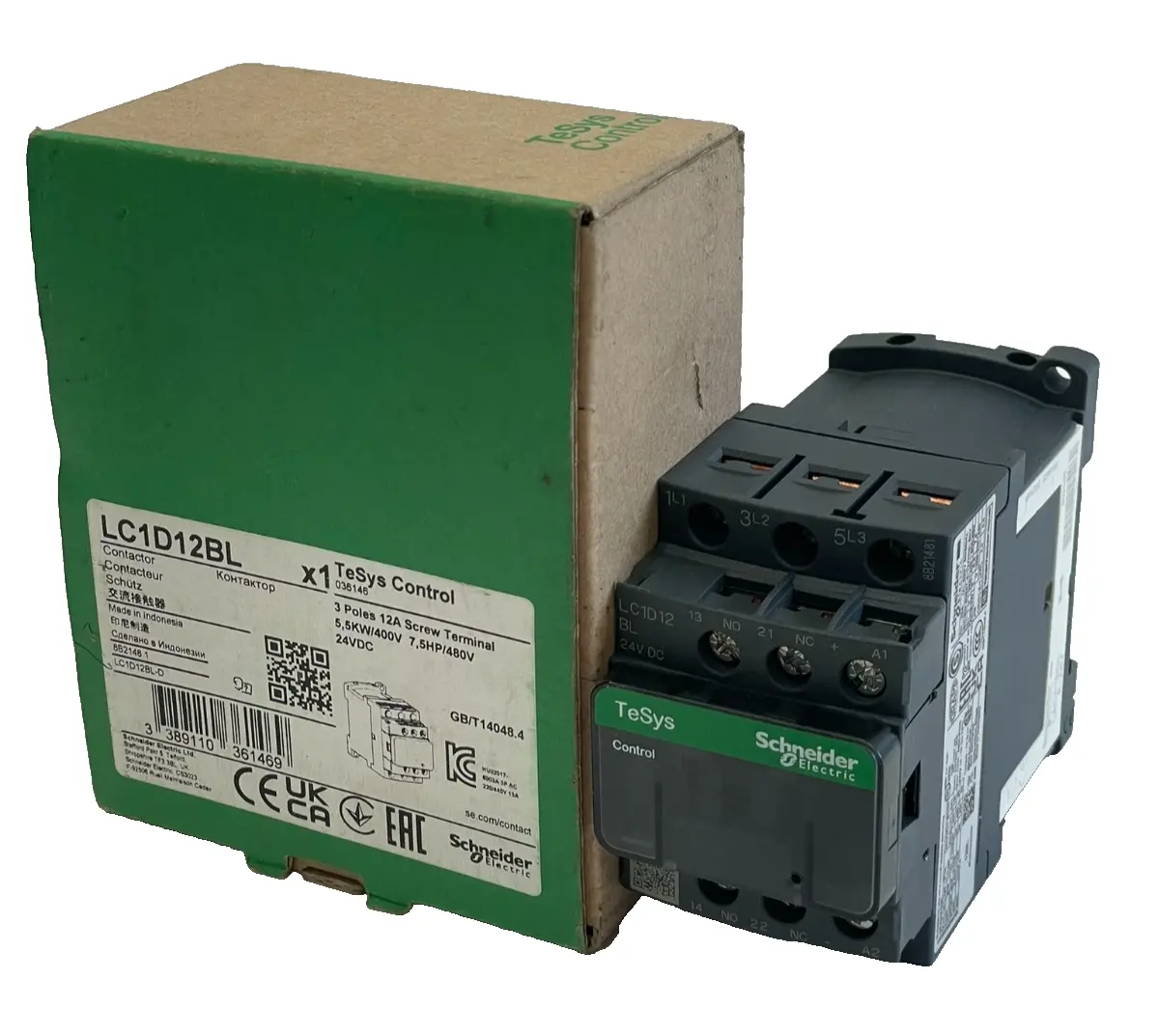 NEW SCHNEIDER ELECTRIC LC1D12BL CONTACTOR 3 POLES 12AMP