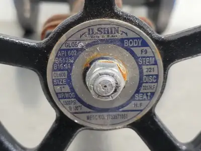 1" Class 600 Globe Valve B16.34
