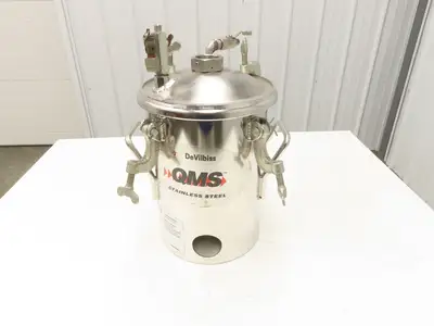 Devilbiss 0910-496 QMS Paint Sprayer Pressure Tank 2 Gallon Stainless