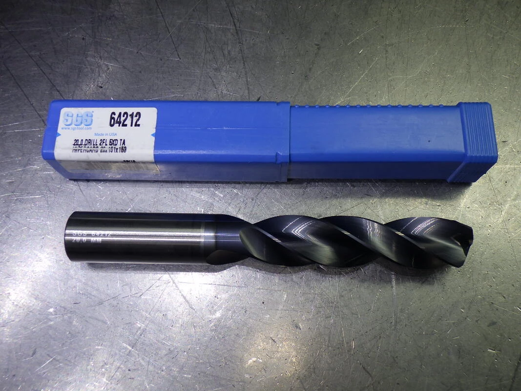 SGS 20mm Carbide 5xD Drill 20mm Shank 64212 (LOC3515)