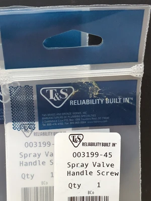 Lot Of 10 T&S 003199-45 Spray Valve Handle Screw