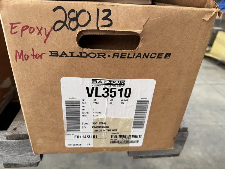 New | in-Stock BALDOR RELIANCE INDUSTRIAL MOTORS VL3510 Motors (misc) Ohio US | Regal Equipment Inc #219275