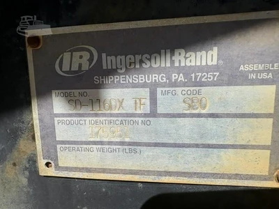 Used 2005 INGERSOLL-RAND SD116DX TF Single Drum Rollers North Carolina US | Southeastern Equipment Corp #1566153