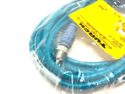 USED TURCK INDUSTRIAL ETHERNET CABLE MALE M12 4-PIN 4M