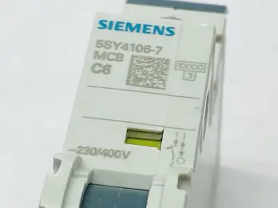 5SY4106-7 | Siemens  Miniature Circuit Breaker 1-Pole 6A 230/400V - New Other