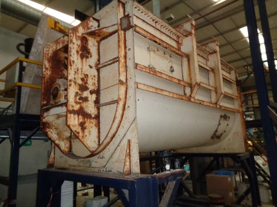 10,000 L S/S Solitech S/S U Trough Mixer 45 kW