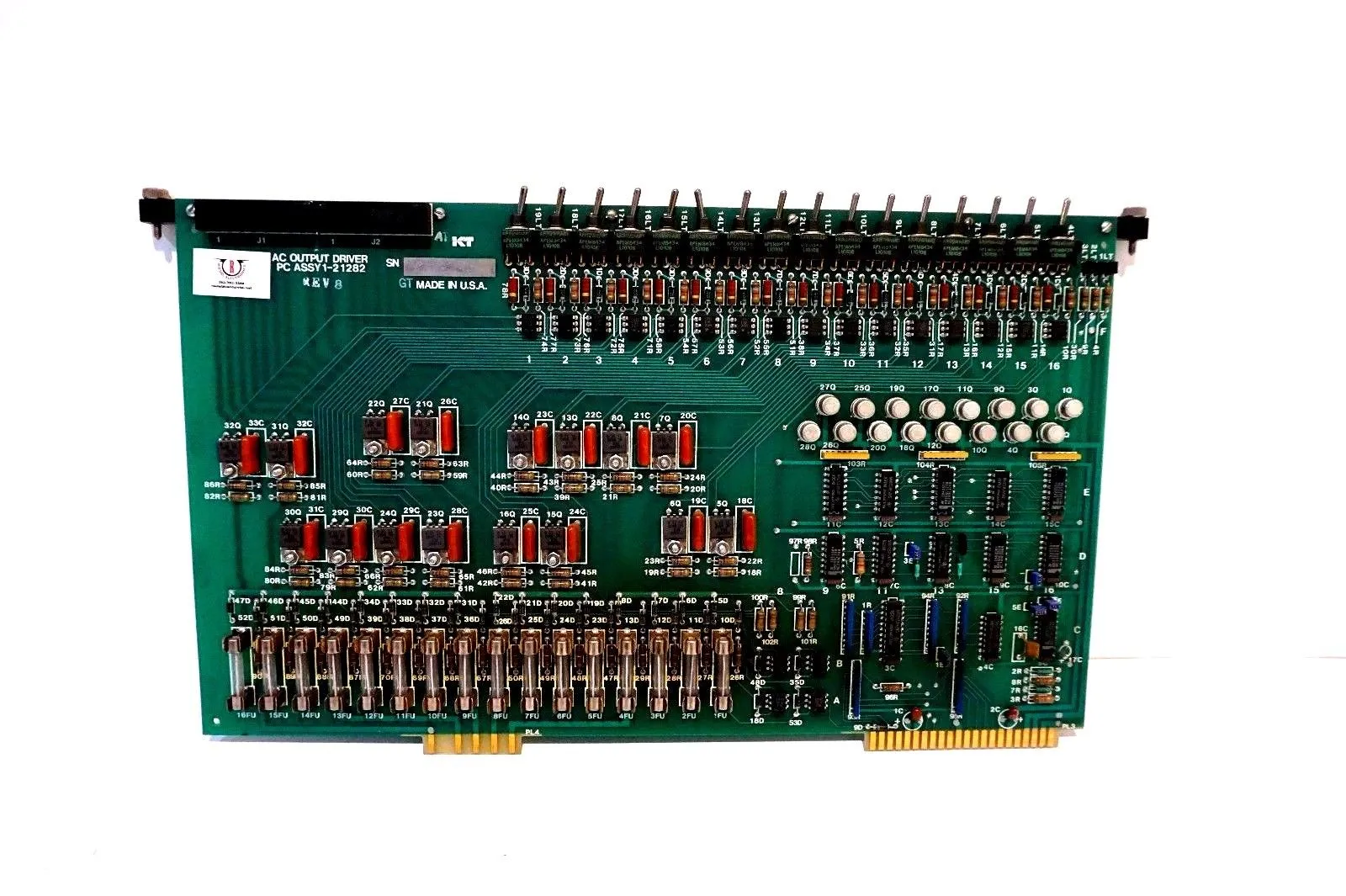 USED KEARNEY & TRECKER 1-21282 OUTPUT BOARD 121282