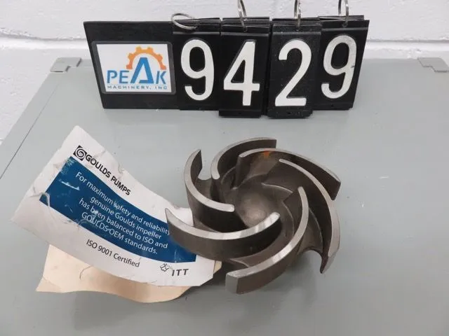 Goulds 3196  Impeller, 6 vane open, size 6" Unused