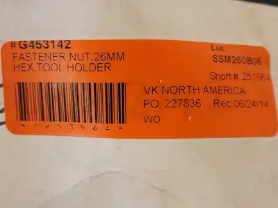 26 mm Flange Hex Nut No. G453142