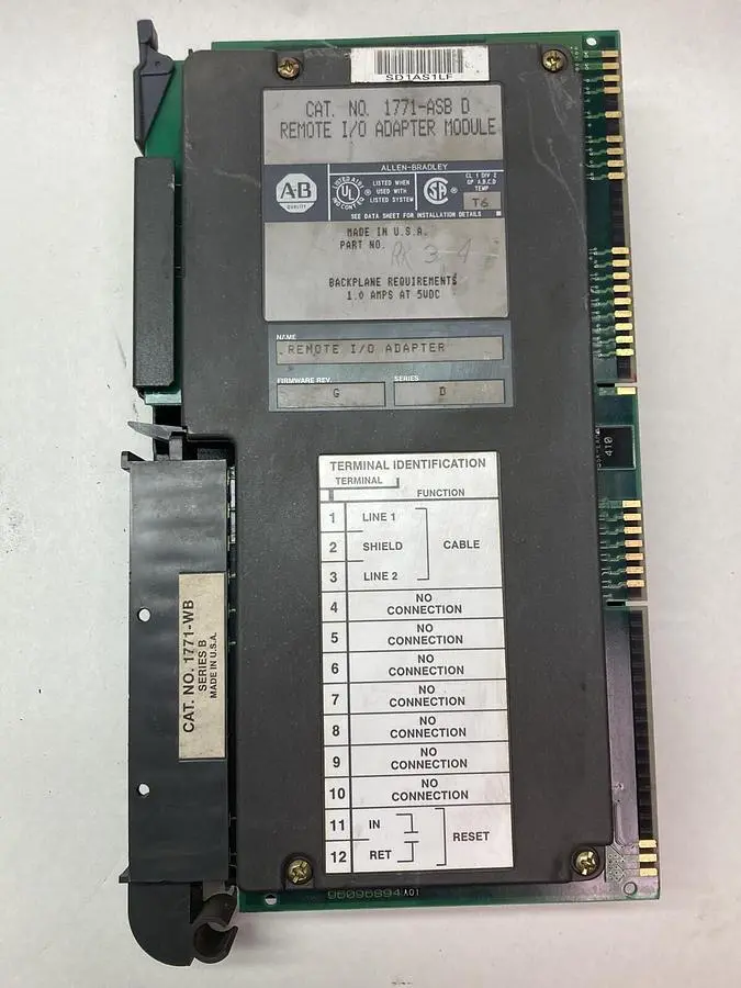 Used ALLEN-BRADLEY 1771-ASB D Industrial Controls Ohio US | Surplus Asset Holdings #1243984