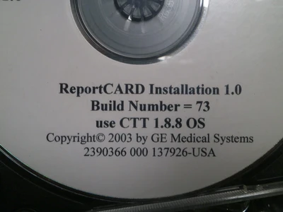 NEW GE Medical GE Medical ReportCard CD,