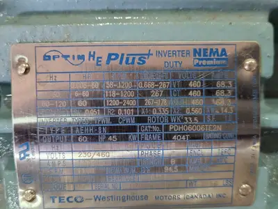 New | in-Stock TECO-WESTINGHOUSE PDH06006TE2N Motors (misc) British Columbia CA | Lenmark #246280