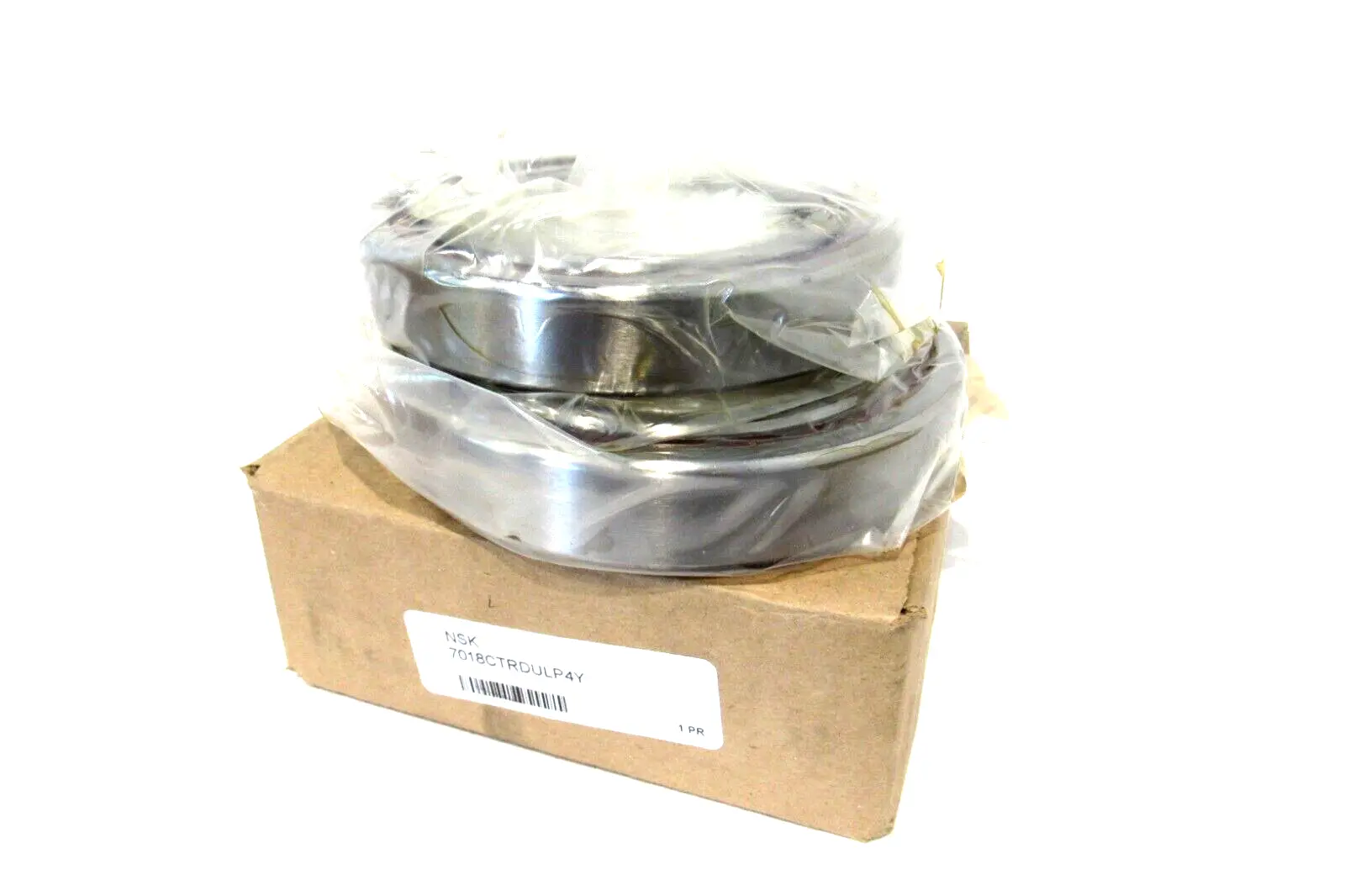 SET OF 2 NEW NSK 7018CTRDULP4Y ANGULAR CONTACT BEARINGS