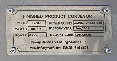 USED Finished Product Conveyor