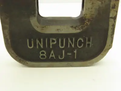 Unipunch 8AJ-1 Press Brake Punch C Frame 1/4" Circle 8" Throat 1" W