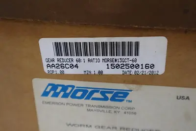 MORSE 13GCT60LR56C MI0019 WORM GEAR REDUCER NEW STOCK 2098-A