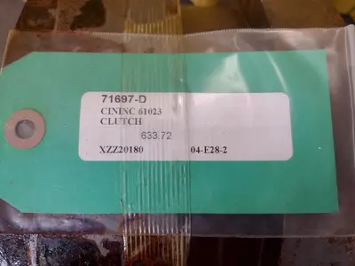CINCINNATI MECHANICAL SHEAR PARTS: STOCK #14829