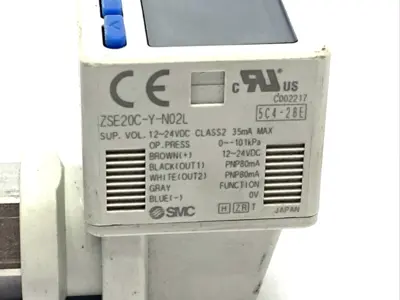 Used SMC ZSE20C-Y-N02L Pressure Switches Michigan US | Maverick Industrial Sales #1486194