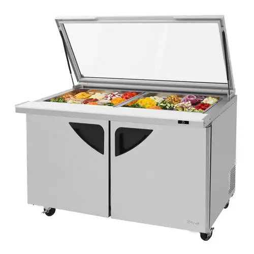 Turbo Air TST-60SD-24-N-GL 60 1/4" Super Deluxe Mega Top Sandwich/Salad Prep Table w/ Refrigerated Base, 115v