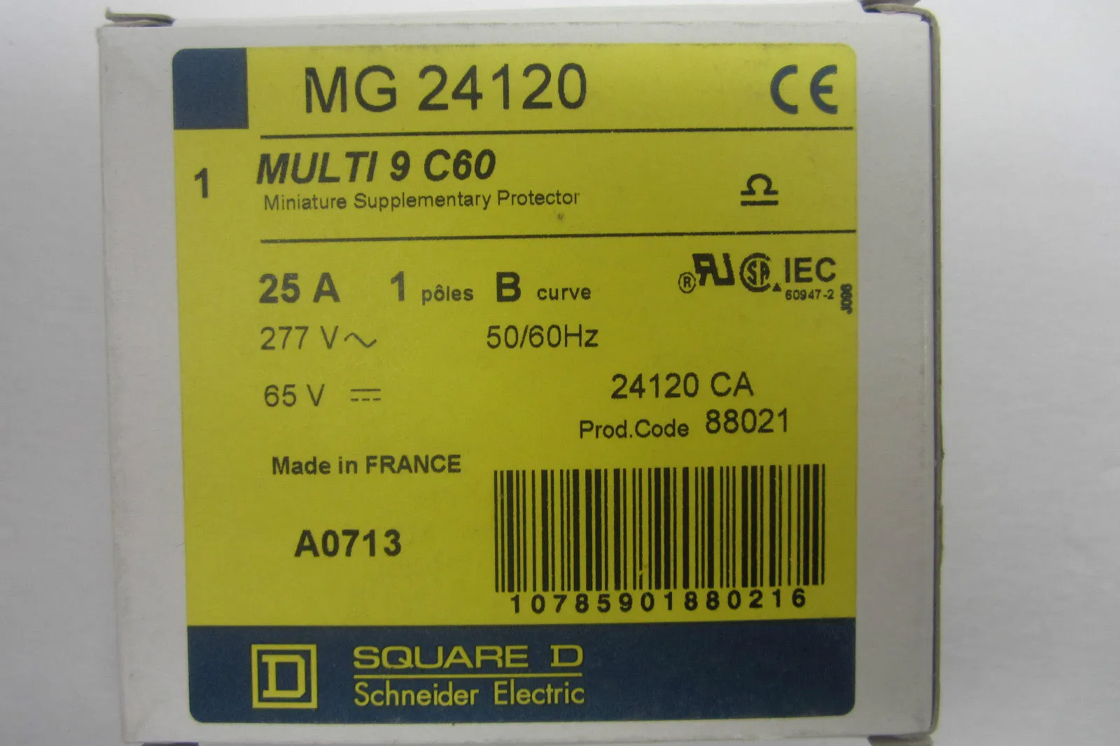 NEW SQUARE D MG 24120 MULTI 9 C60 CIRCUIT BREAKER MG24120
