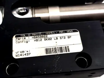 Used TOL-O-MATIC HB#59022, HB12 SK02 LB ST2 BP Pneumatic Cylinders Michigan US | Maverick Industrial Sales #1463786