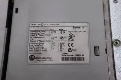 NEW Allen Bradley PowerFlex 700S VFD Drive 20DD022A0NYNACGNE 15 HP L-287
